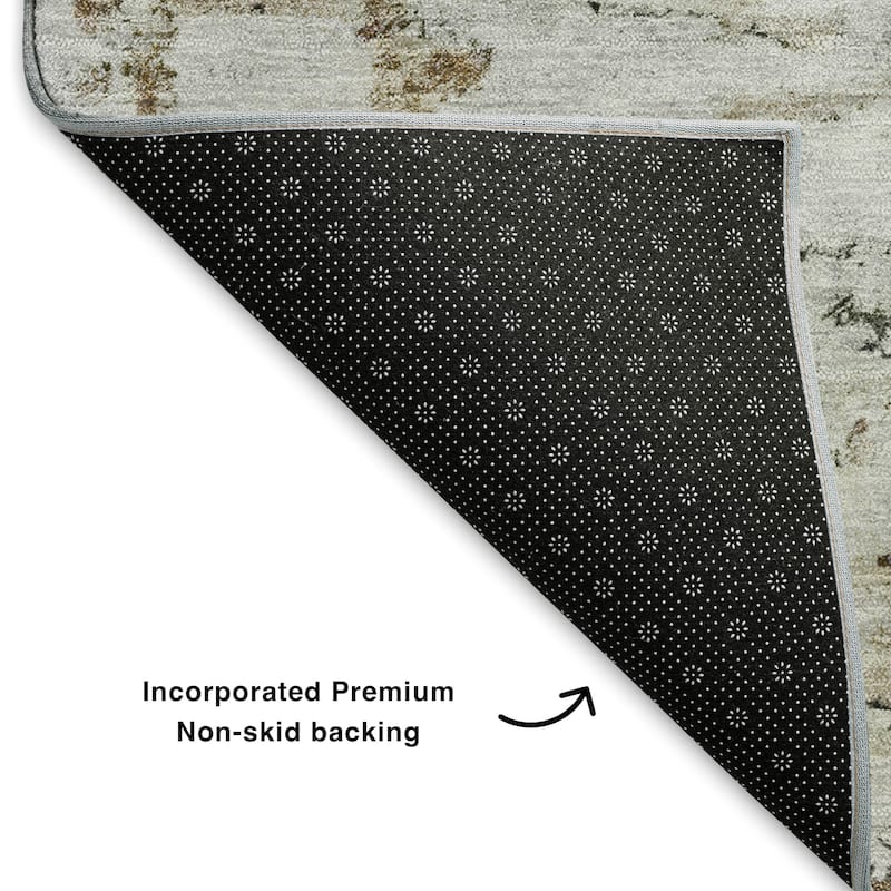 Premium Washable Super Soft Solid Abstract Mayfield Rug