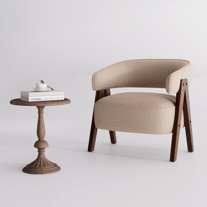 27.56" W x 23.62" D x 27.95" H Accent Arm Chair Fabric Living Room Chair Set of 2