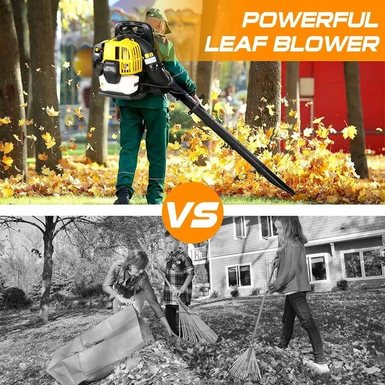 52CC 2-Cycle Backpack Leaf Blower, Gas-Powered with Electric,Gasoline