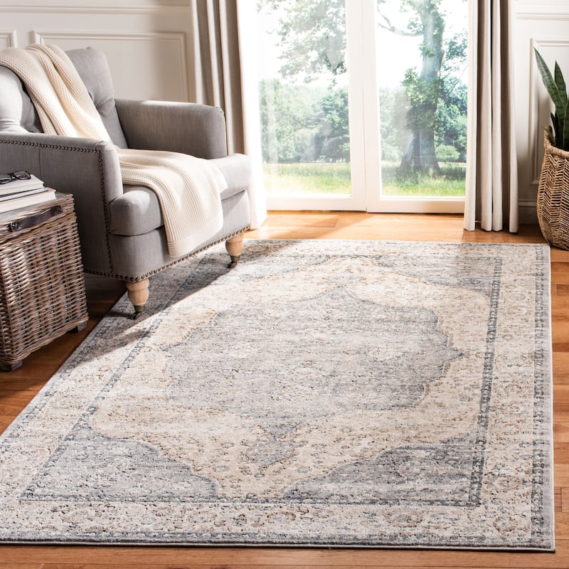 SAFAVIEH Oregon Nova Traditional Oriental Rug - 5' 3" x 8' - Beige/Grey - Rectangle