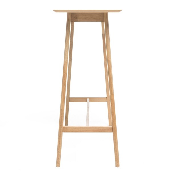Luzan Natural Oak Finish Wood Bar Table - Bed Bath & Beyond - 36938082
