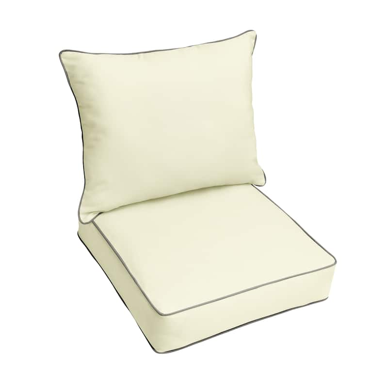Sunbrella Indoor/Outdoor Pillow and Cushion Set - 25" x 25" x 5"