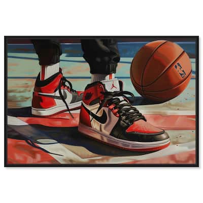 Down at the Court Canvas by Art Remedy