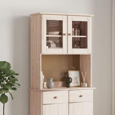 vidaXL Dresser Top ALTA 30.3"x11.8"x36.2" Solid Wood Pine - 30.3" x 11.8" x 36.2"
