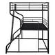 preview thumbnail 8 of 8, Full XL Over Twin XL Over Queen Triple Bunk Bed w/Long & Short Ladder