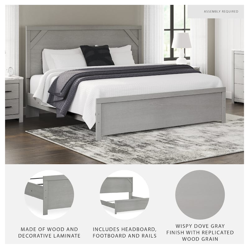 Cottonburg Gray Panel Bed