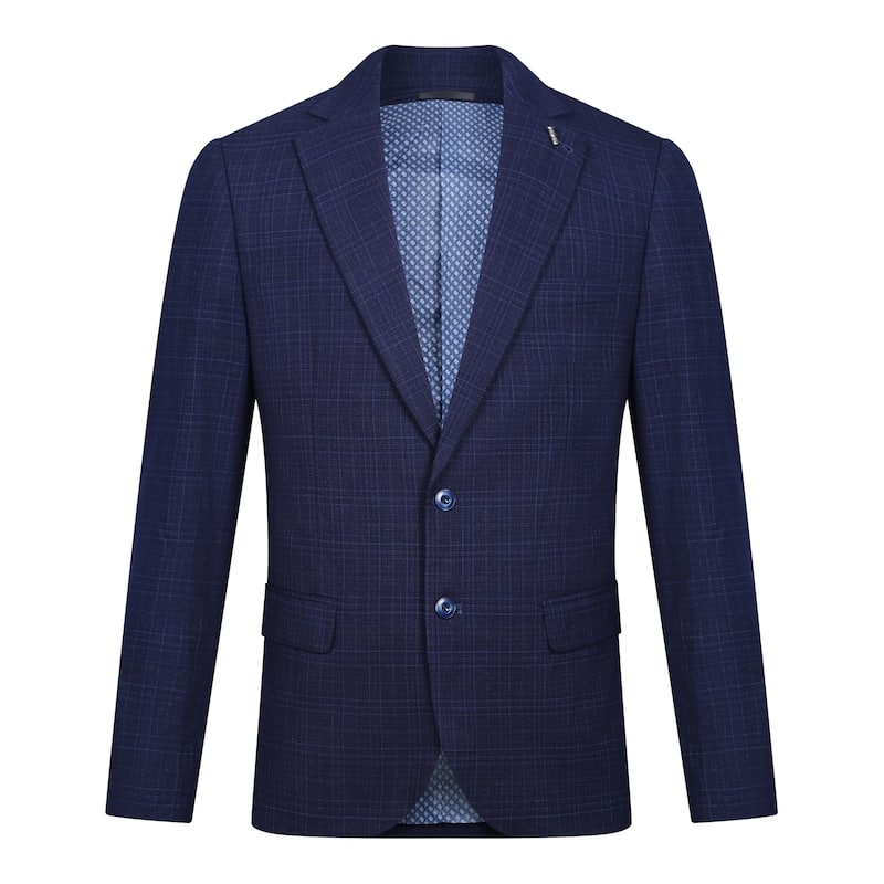 Tahari Slim Fit Plaid Blazer - M