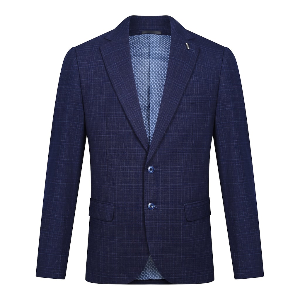 Tahari Slim Fit Plaid Blazer