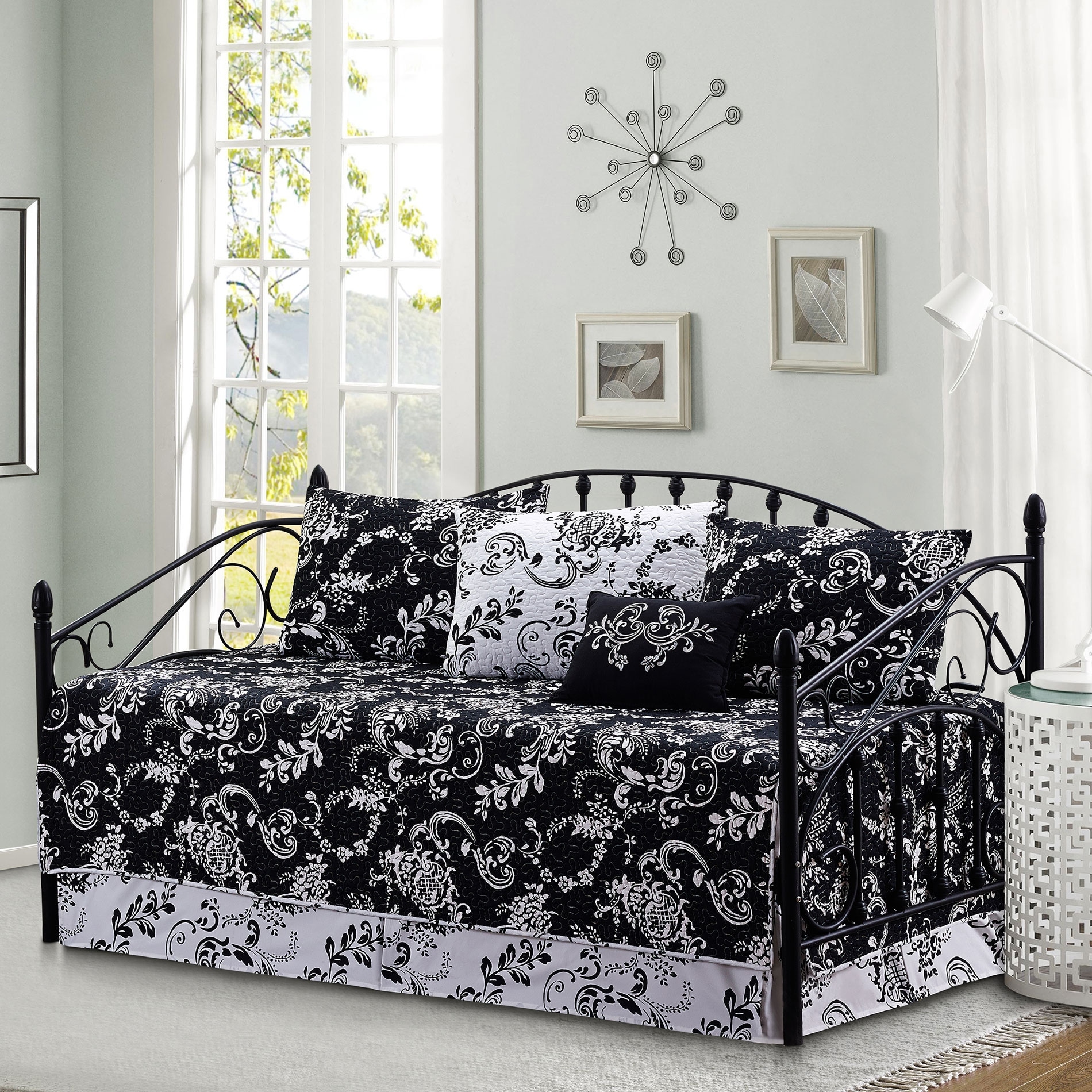 как выглядит Serenta 6 Piece Cotton Blend Daybed Bedspread Coverlet Set - фото