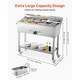 preview thumbnail 25 of 40, UIMOSO Commercial Propane Steam Table,LP Gas Outdoor Soup Warmer with Drain Valve and Wheels,Stainless Steel Propane Food Warmer