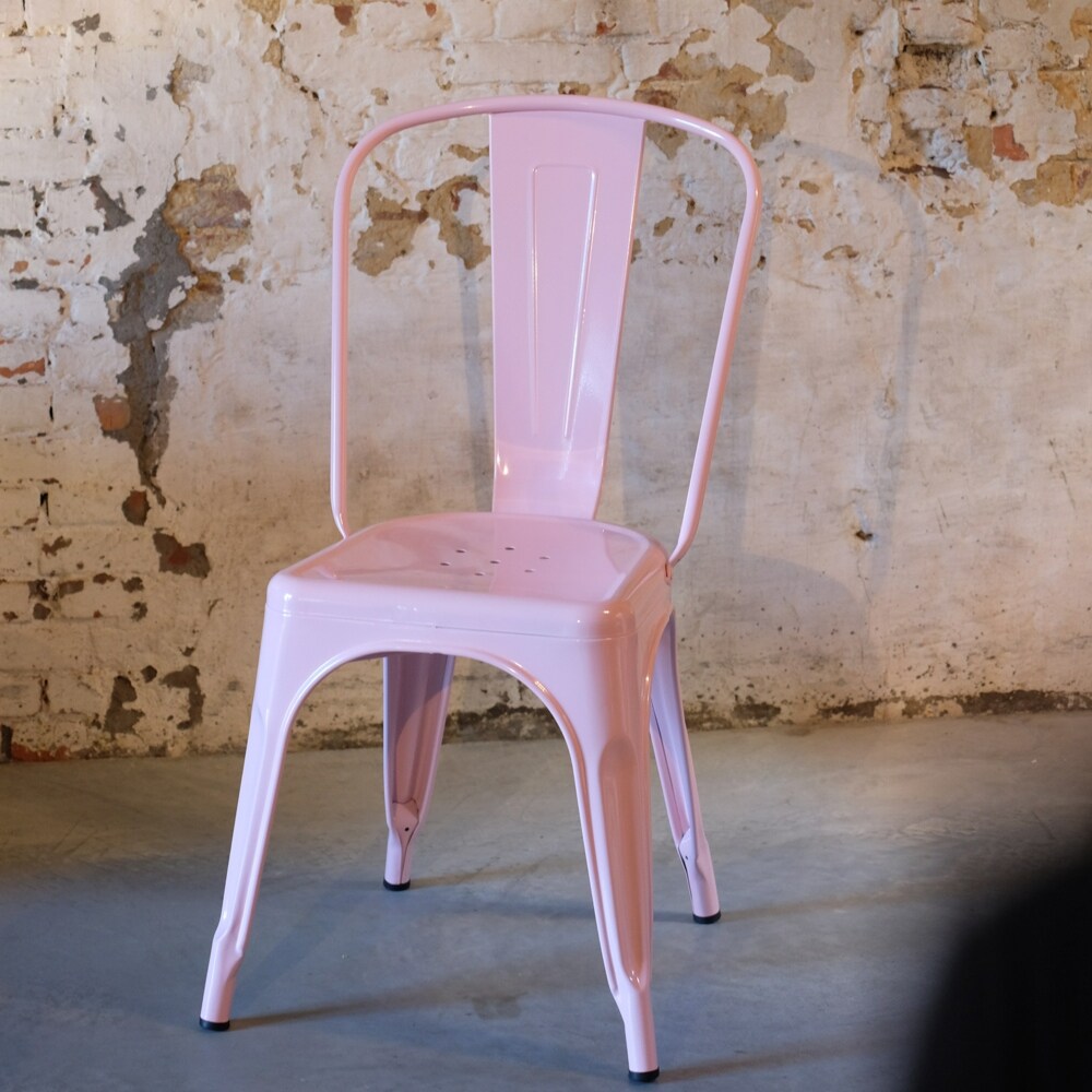 Pink best sale armless chair