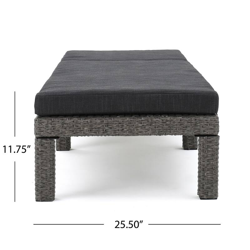 Roomfitters Adjustable Outdoor Wicker Chaise Lounge Chairs with Cushions, Stylish Patio Seating for Sunbathing and Relaxation