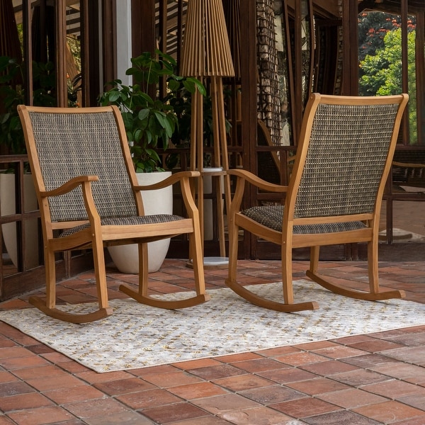 Martha stewart teak rocking chair sales