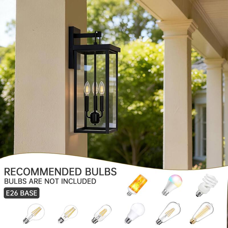 Outdoor Iron Rectangular Wall Light