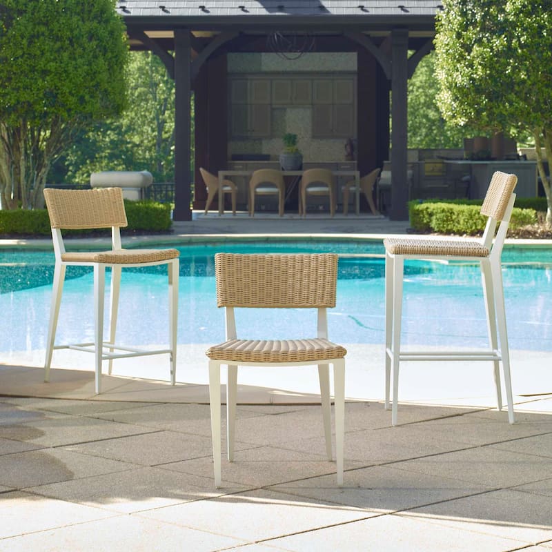 Uttermost Calbas White Outdoor Stool