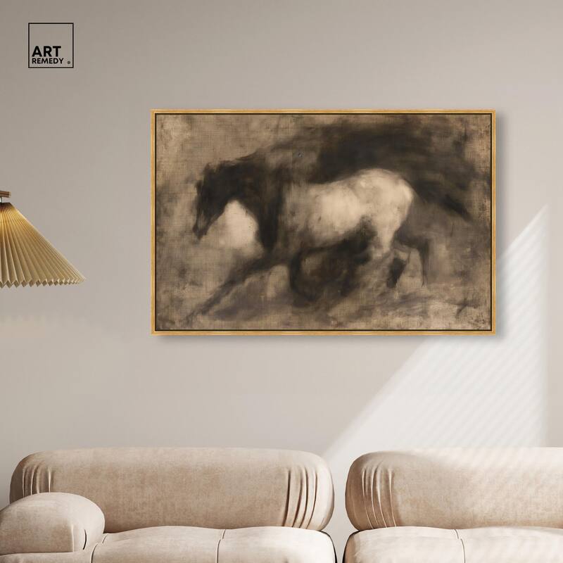 Dark Horse Canvas by Art Remedy