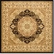 preview thumbnail 16 of 19, SAFAVIEH Lyndhurst Sagit Traditional Oriental Rug 8' Square - Black/Ivory - Square