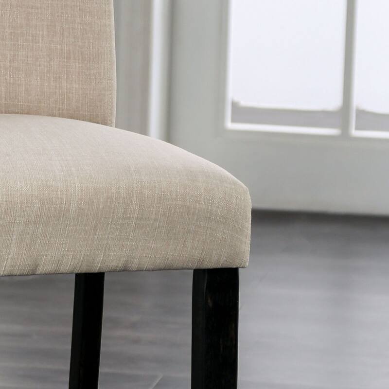 Shap Rustic Linen Counter Height Chairs (Set of 2) by Furniture of America