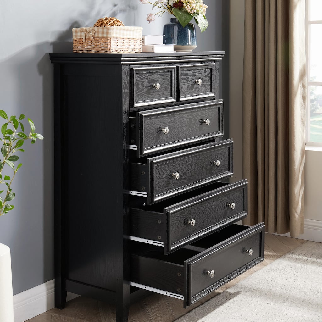 20.87"W 6-Drawer Dresser, Cabinet, Chest,Closet Organizer, Clothes Storage, Farmhouse Modern
