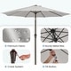 preview thumbnail 42 of 76, 9-ft Patio Market Umbrella with Tilting Pole, Waterproof & Breathable Canopy