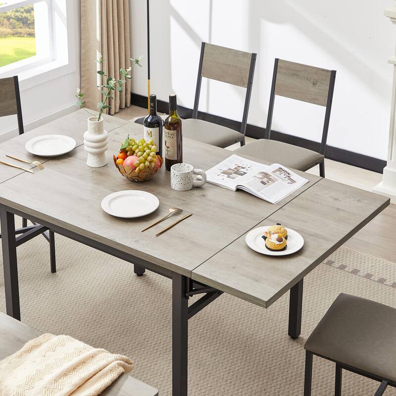Folding Dining Table - 1.2" Thick Table Top - Versatile for Dining and Living Rooms