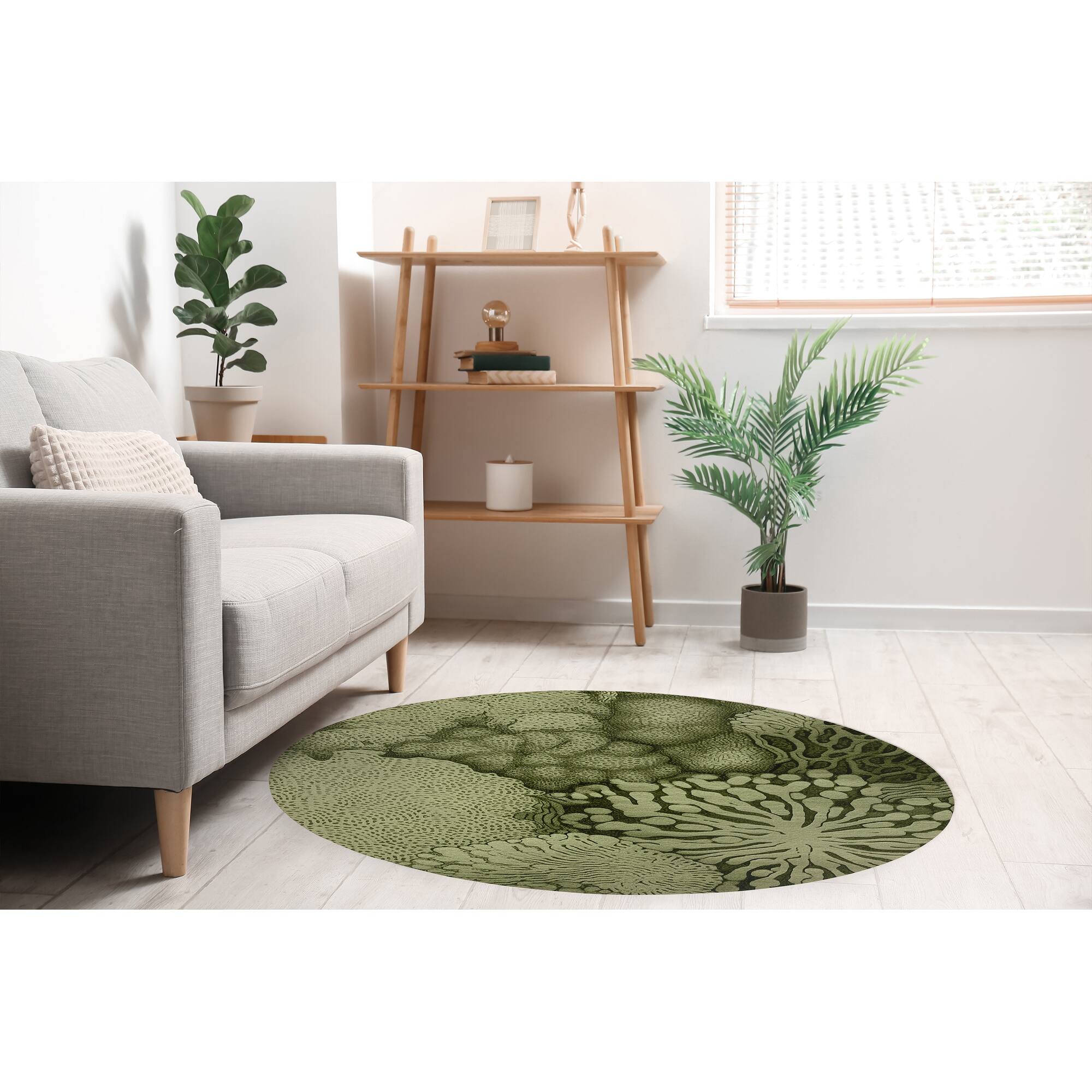 SENSU OLIVE GREEN Area Rug By Marina Gutierrez On Sale Bed Bath