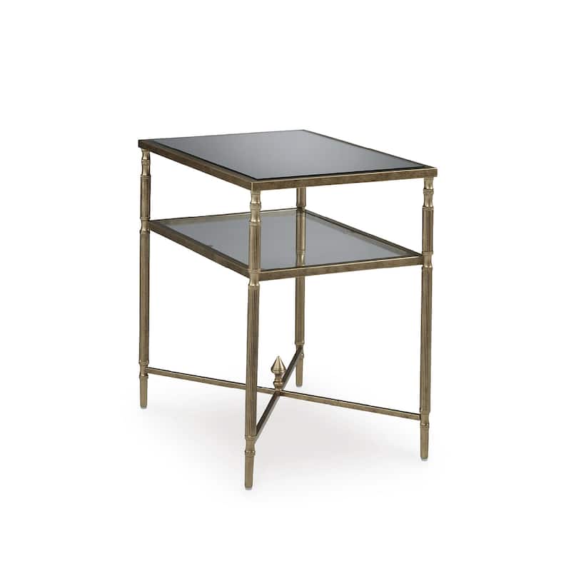 Signature Design by Ashley Cloverty Gold End Table - 25.75" W x 18" D x 26" H