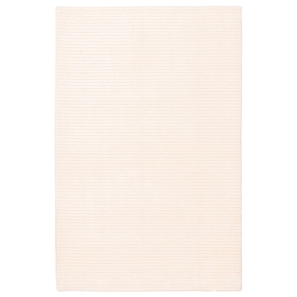 ECARPETGALLERY Hand-knotted Opulence Cream Viscose, Wool Rug - 3'6 x 5'3