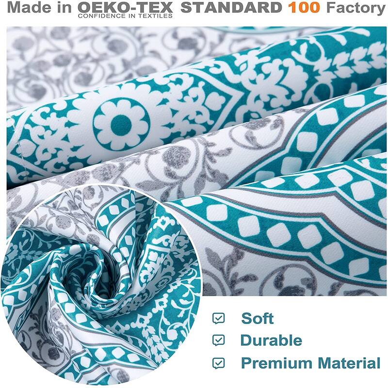 DriftAway Adrianne Pastel Damask Printed Window valance