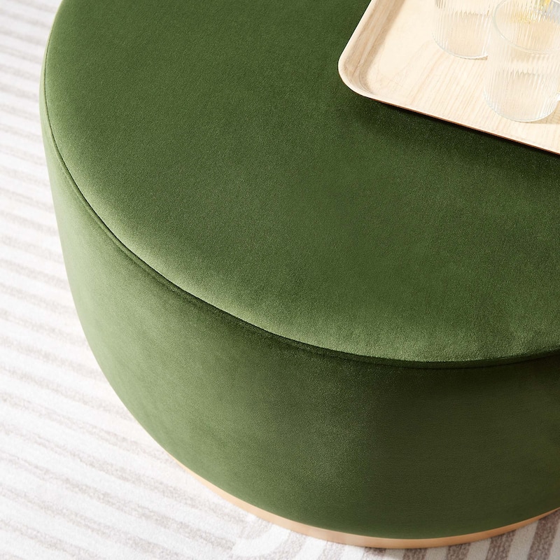 Tilden 16"/23"/29"/38" Performance Velvet Upholstered Ottoman