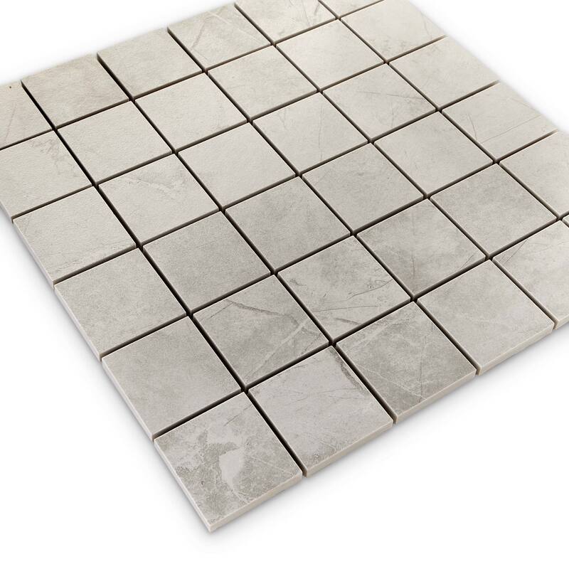 Cruz Bay Studio MKT61166 Pierre - 12" x 24" Square Floor and Wall Tile - Light Grey Matte