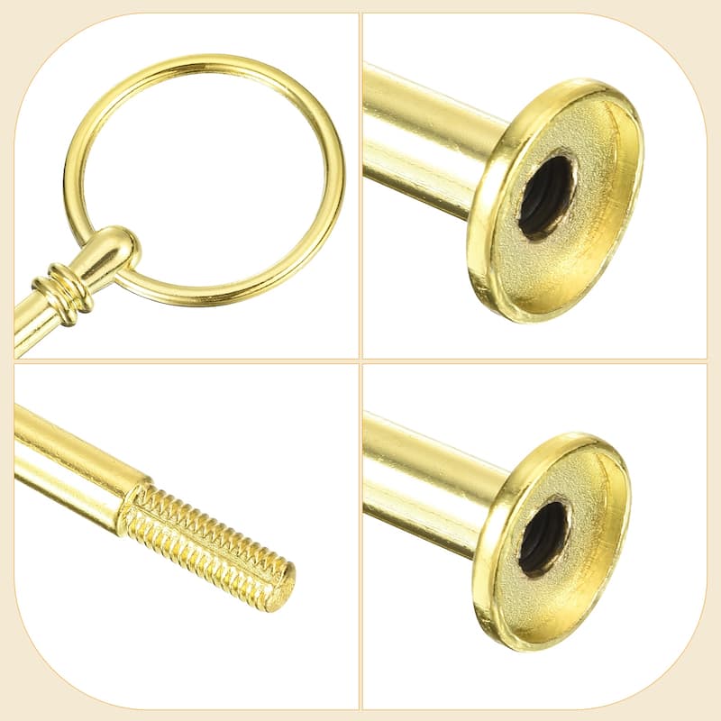 3 Set 3-Tier Cupcake Stand Hardware Fittings for Cake Stand, Gold