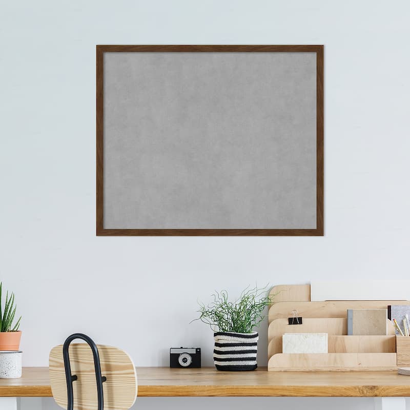 Amanti Art Carlisle Brown Narrow Framed Magnetic Board