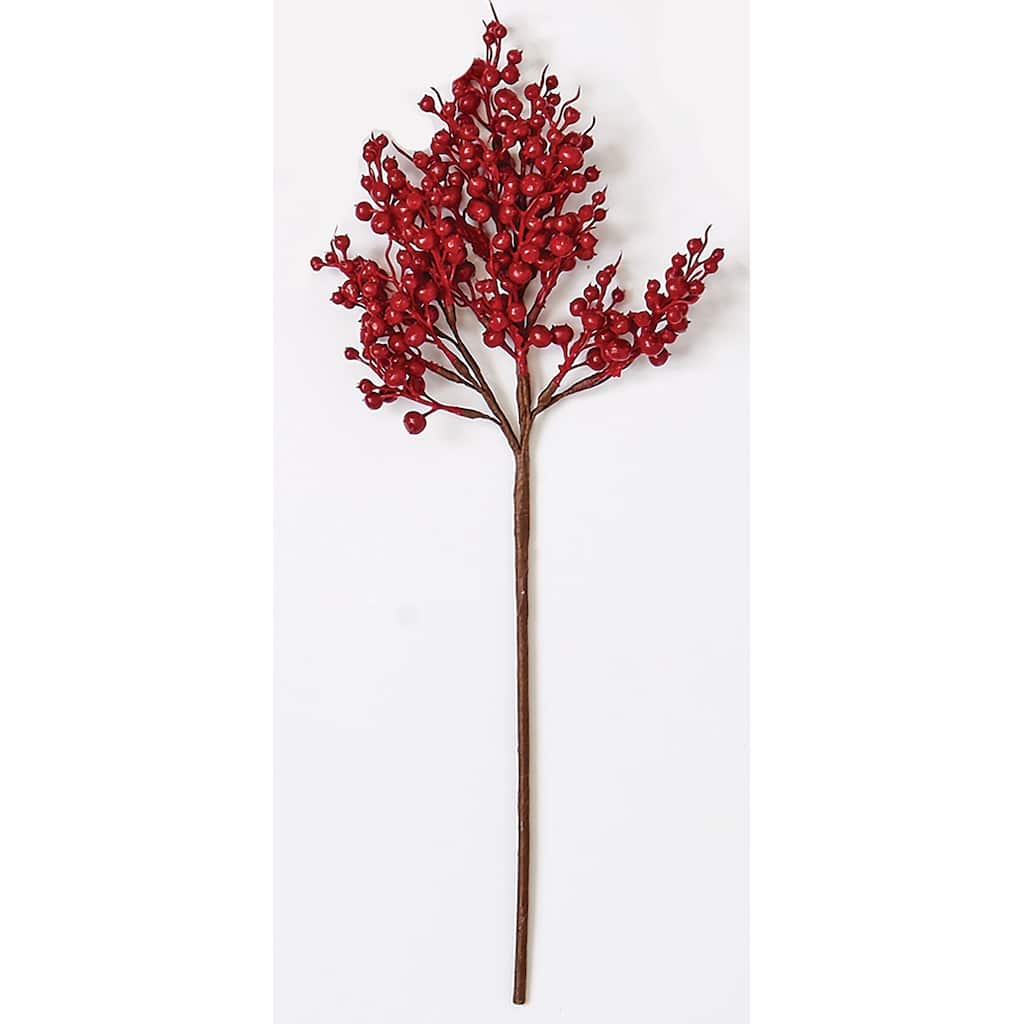 18" Weatherproof Berry Pick, Red, Set of 3 - Red