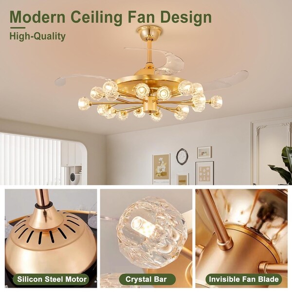 Ceiling fan with sputnik light on sale