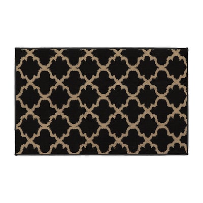 Wool Effect Arabesque Kitchen Mat