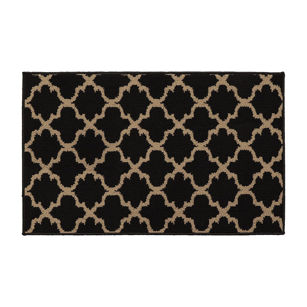 Wool Effect Arabesque Kitchen Mat