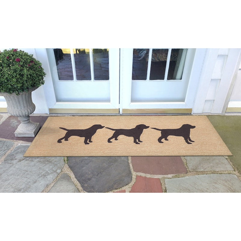Liora Manne Frontporch Doggies Indoor/Outdoor Rug