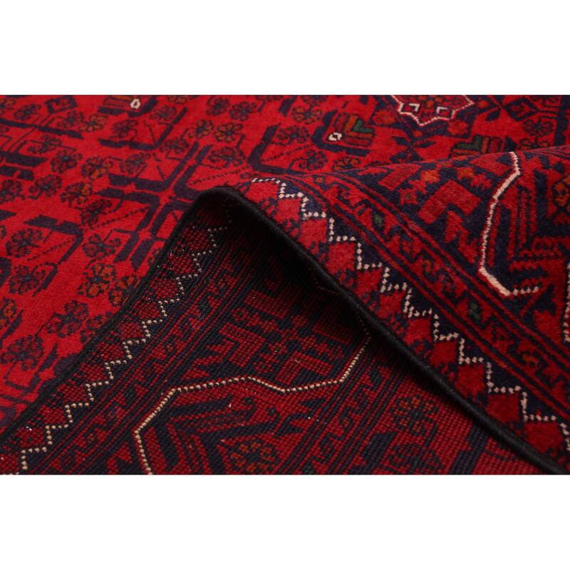 ECARPETGALLERY Hand-knotted Finest Khal Mohammadi Red Wool Rug - 3'11 x 6'0