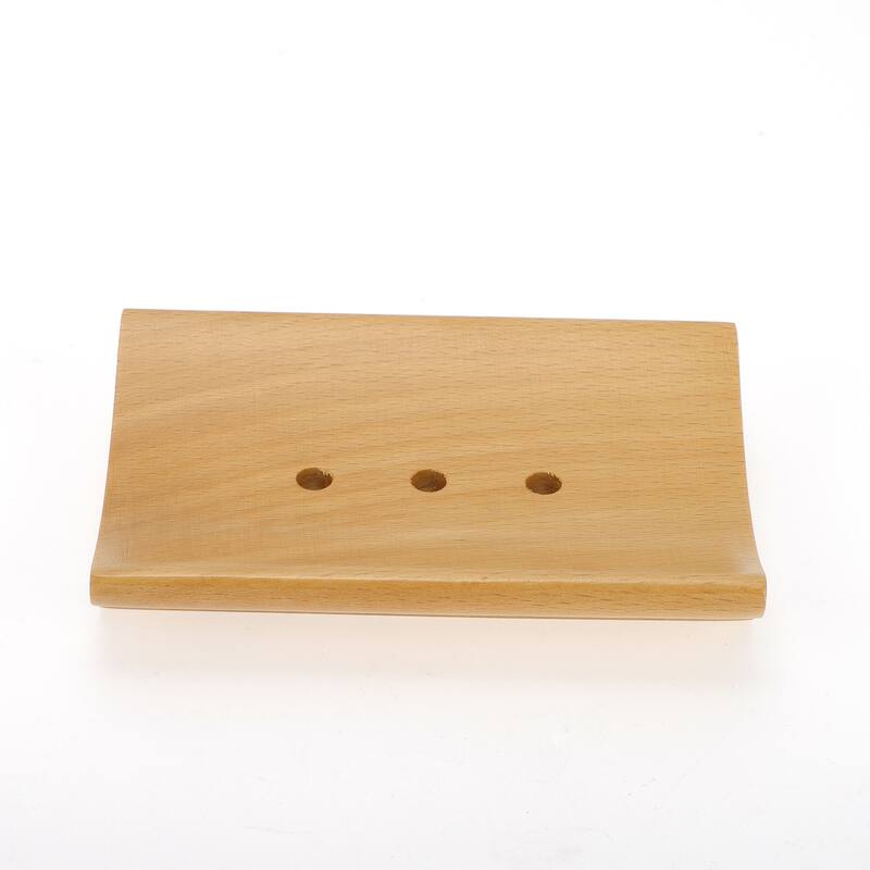 Portable Square Soap Dish for Bathroom for Kitchen 4.29"x2.99"x0.79" Brown 1 Pc