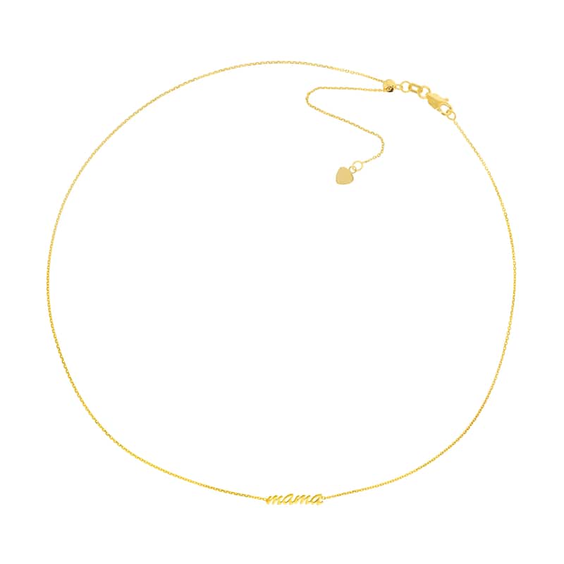 Marquee Jewels 14K Solid Yellow Gold Mama Choker