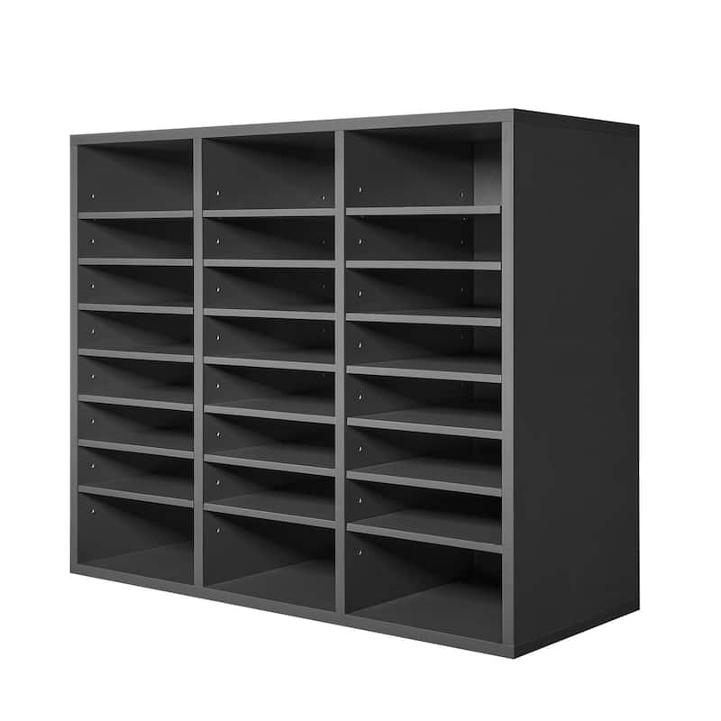Multi-Purpose Office Literature Organizers with 24 Compartments and Adjustable Shelves Perfect Addition to Any Space