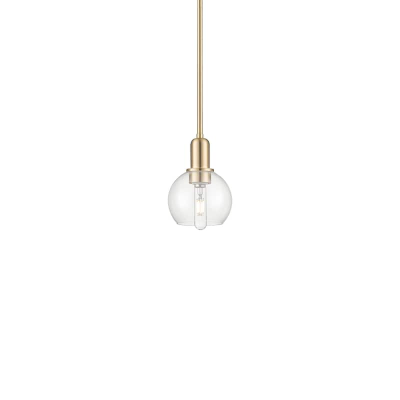 Innovations Lighting 716-1S-9-6 Athens Pendant Athens 6" Wide Mini - Champagne Bronze / Clear