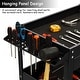 preview thumbnail 2 of 5, Service Tool Cart Tool Organizers 3-Tray Rolling Utility Cart Trolley