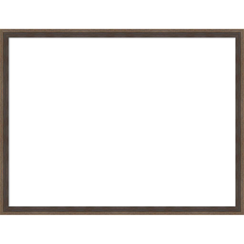 Amanti Art Hardwood Wedge Mocha Framed Dry Erase Magnetic Board
