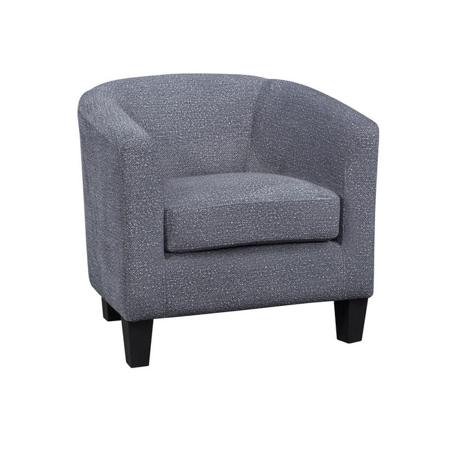 Grafton Home Enzo Upholstered Accent Barrel Chair - Gloss Otter Grey