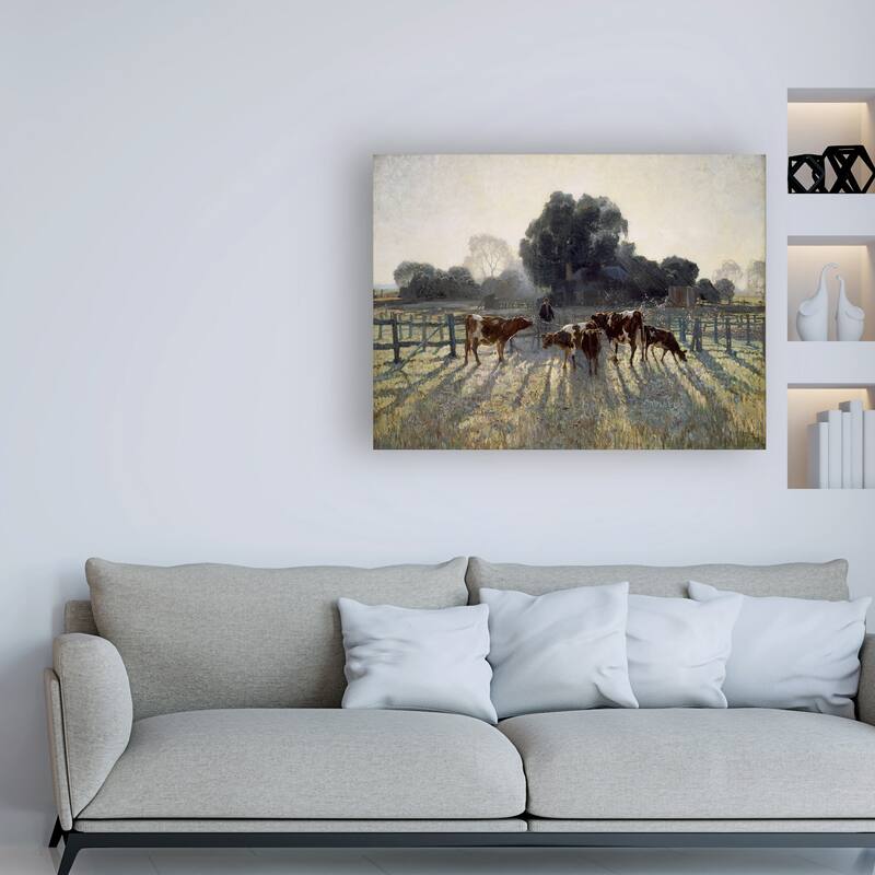 Elioth Gruner 'Spring Frost' Canvas Art