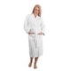 preview thumbnail 6 of 6, Classic White Turkish Cotton Belted Kimono Terry Cloth Bathrobe with 2 Pockets