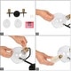 preview thumbnail 9 of 7, Modern 2-Light Black Gold Bathroom Vanity Light Wall Sconce with Clear Glass - 14.5" L x 8" W x 8.5" H