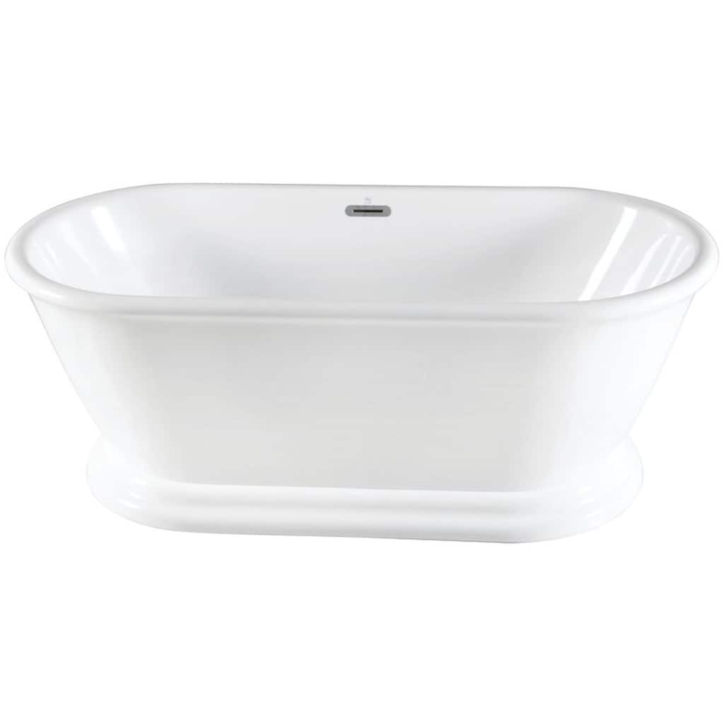 Kingston Brass VTDE713224 Aqua Eden 71" Free Standing Acrylic Double